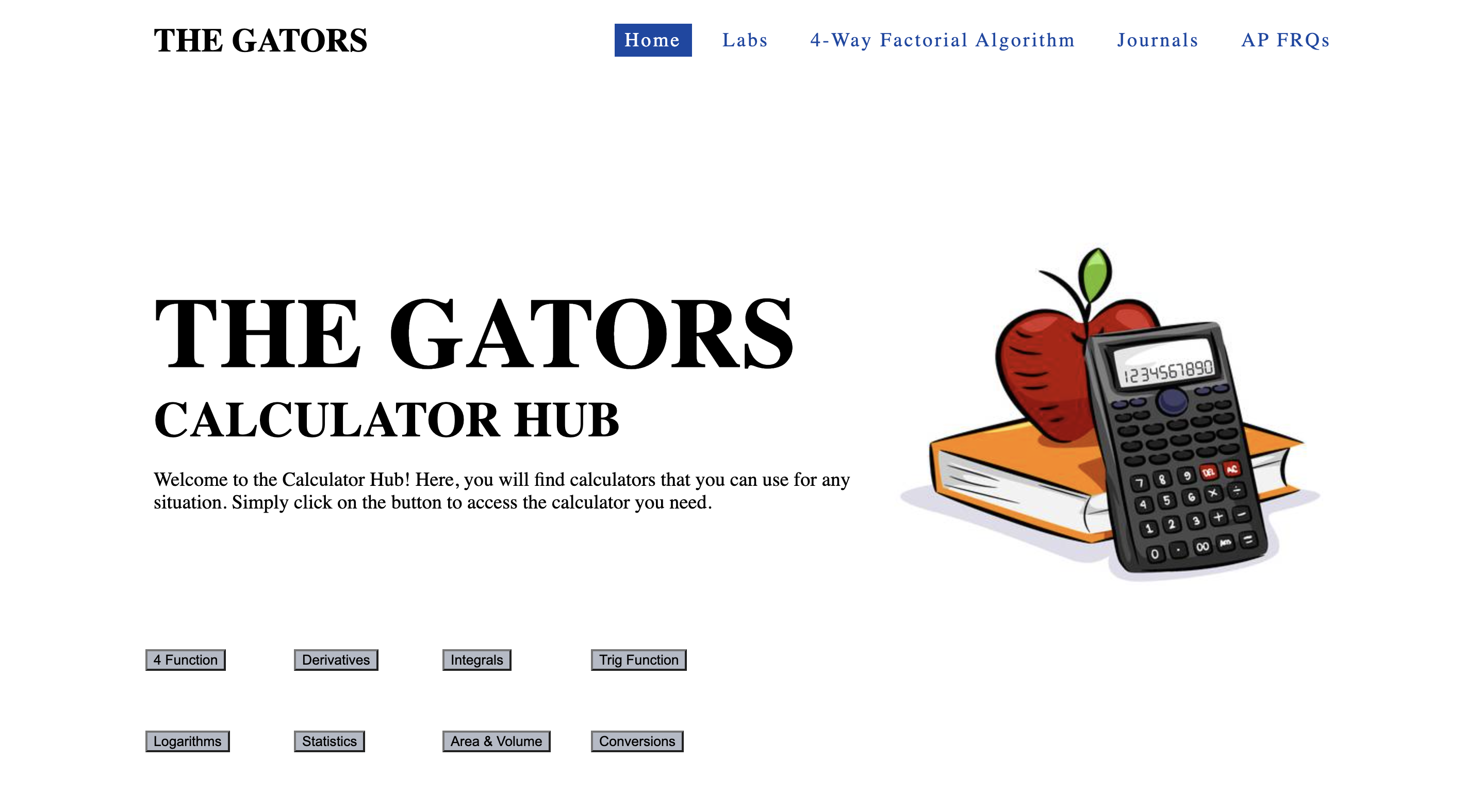 The Gators Calculator HubImage