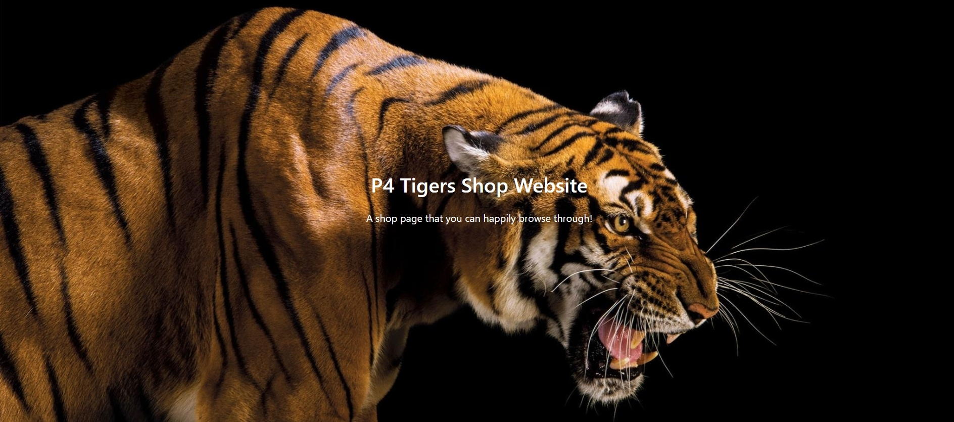 Tigers Shop WebsiteImage